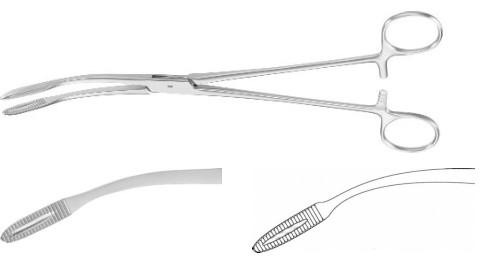 КОРНЦАНГ МАЙЄР ДЛЯ ГУБОК/ПЕРЕВ'ЯЗКИ, ВИГНУТИЙ, 260 ММ